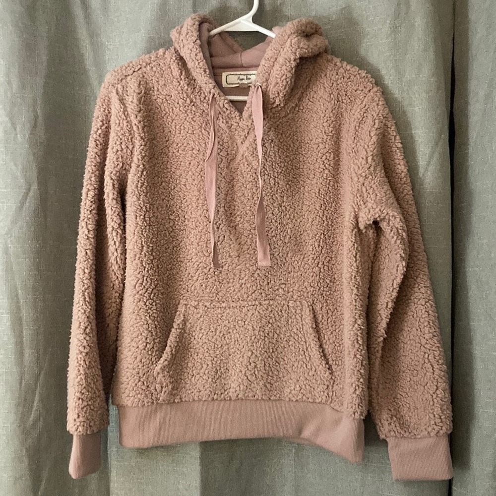 Hippie Rose Sherpa hoodie